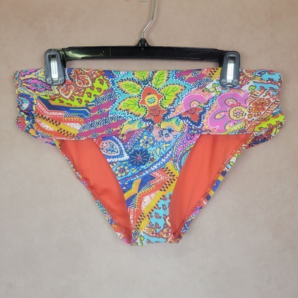 Bleu by Rod Beattie Multicolor Bikini Bottoms Size 10